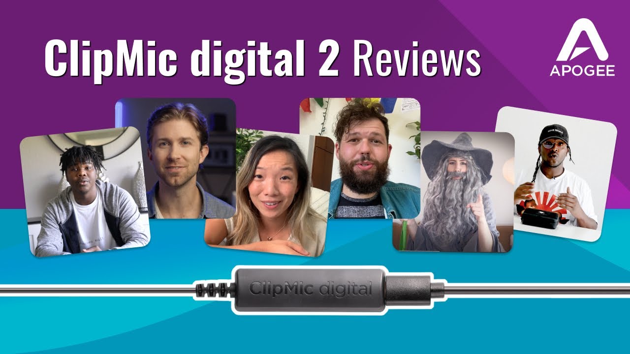 Videographers, Teachers, Actresses, YouTubers & more sound-off about Apogee ClipMic and MetaRecorder