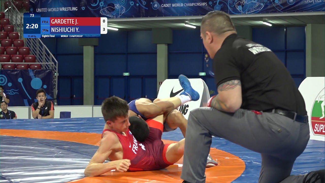 1/8 FS - 48 kg: J. GARDETTE (FRA) v. Y. NISHIUCHI (JPN)