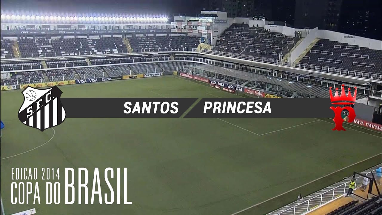 Gols - Santos-SP 4 x 2 Princesa do Solimões-AM - Copa do Brasil 2014 - 15/05/2014