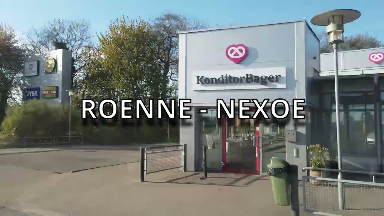 Bornholm Timelapse car - Mit dem Auto von Rønne nach Nexø  in 3 Minuten (Zeitraffer) Sommerbeginn.