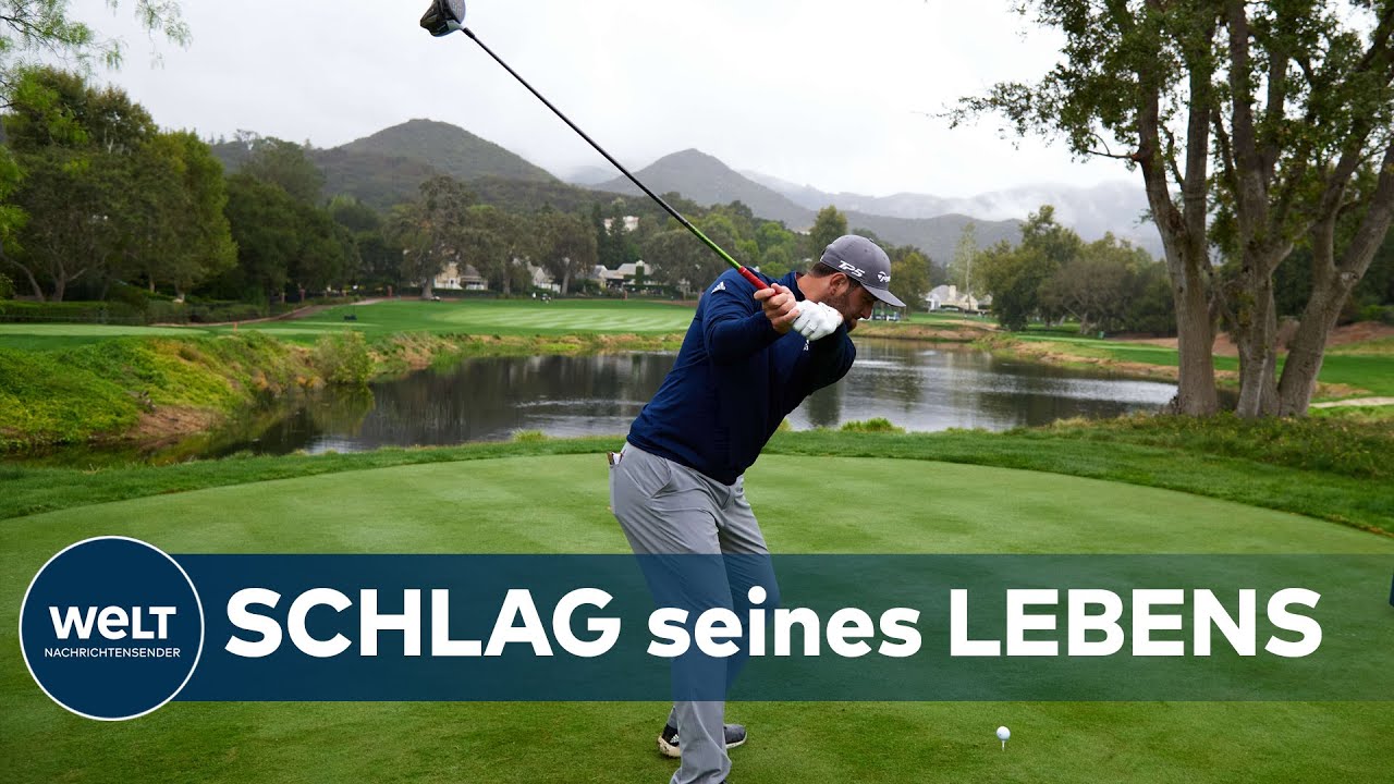 JON RAHMS GOLF-ZAUBERSCHLAG: Golfball tanzt auf dem Wasser zum Ass
