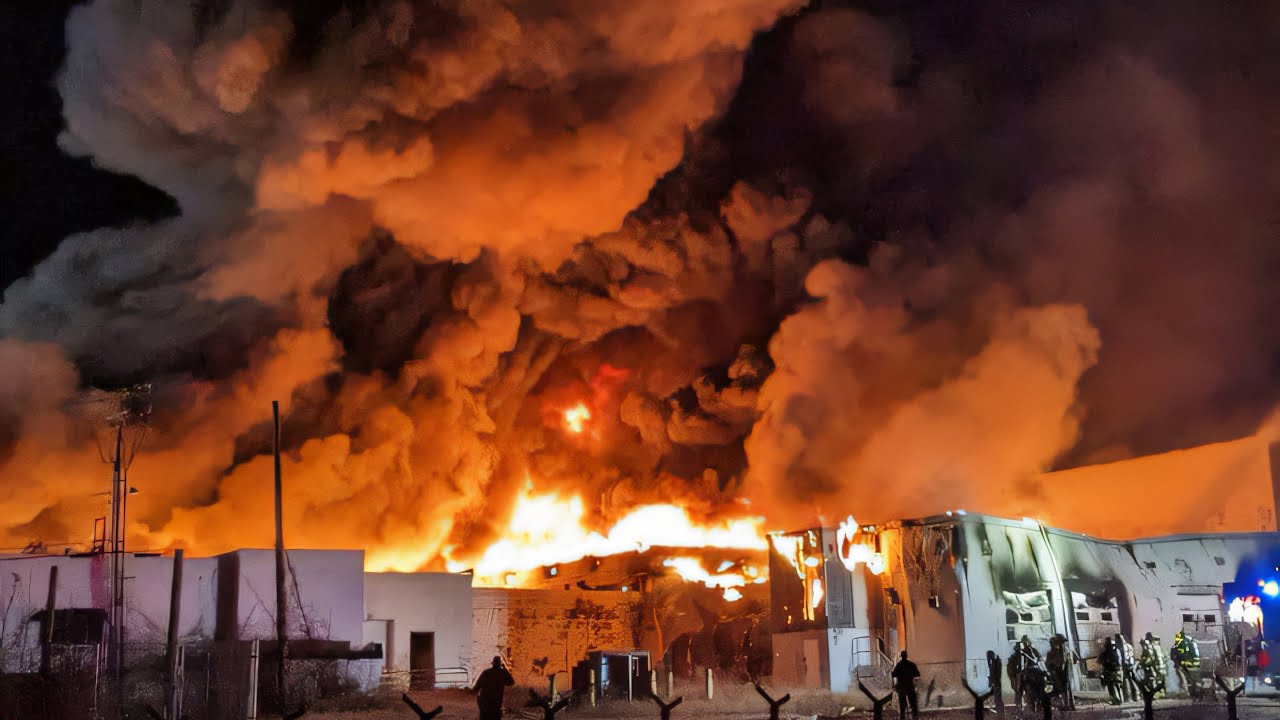 FULLY INVOLVED MULTI-ALARM Warehouse Fire Gloucester County New Jersey 3/7/24