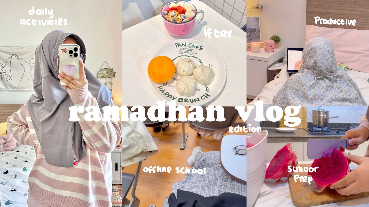 A day in my life|ramadhan edition🥐offline school,daily routine,studying,cooking for iftar,cleaning