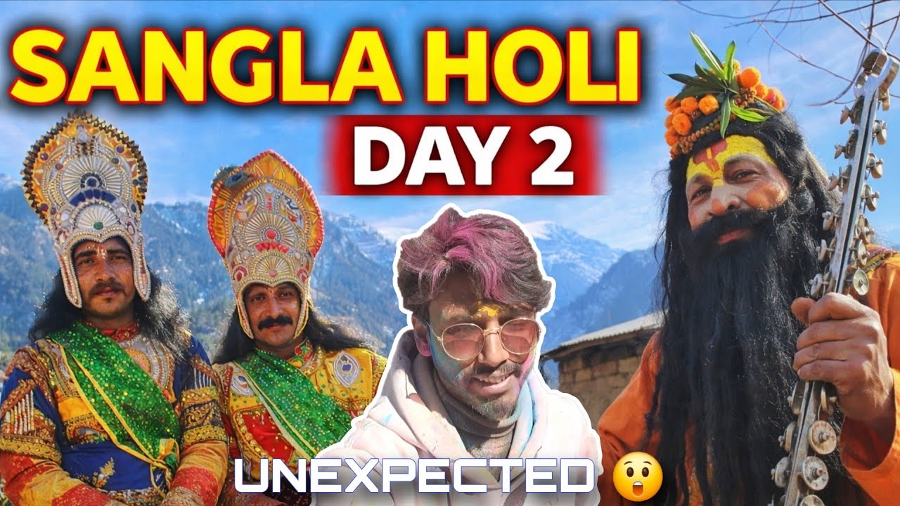 Sangla Holi Day 2 | Traditional Kinnauri Holi Celebration | Sangla Village Festival