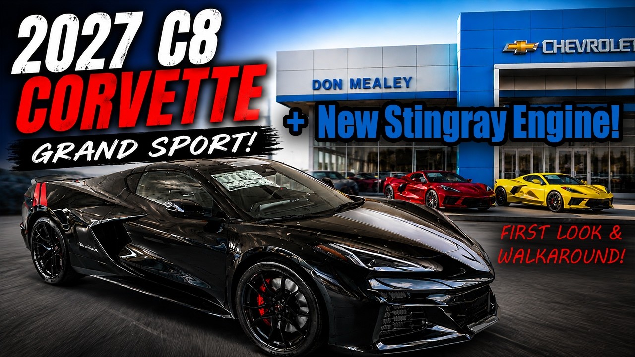 НОВЫЙ C8 Grand Sport доставлен, запуск и звук мотора 6.7 л, а также важные обновления Stingray и ...