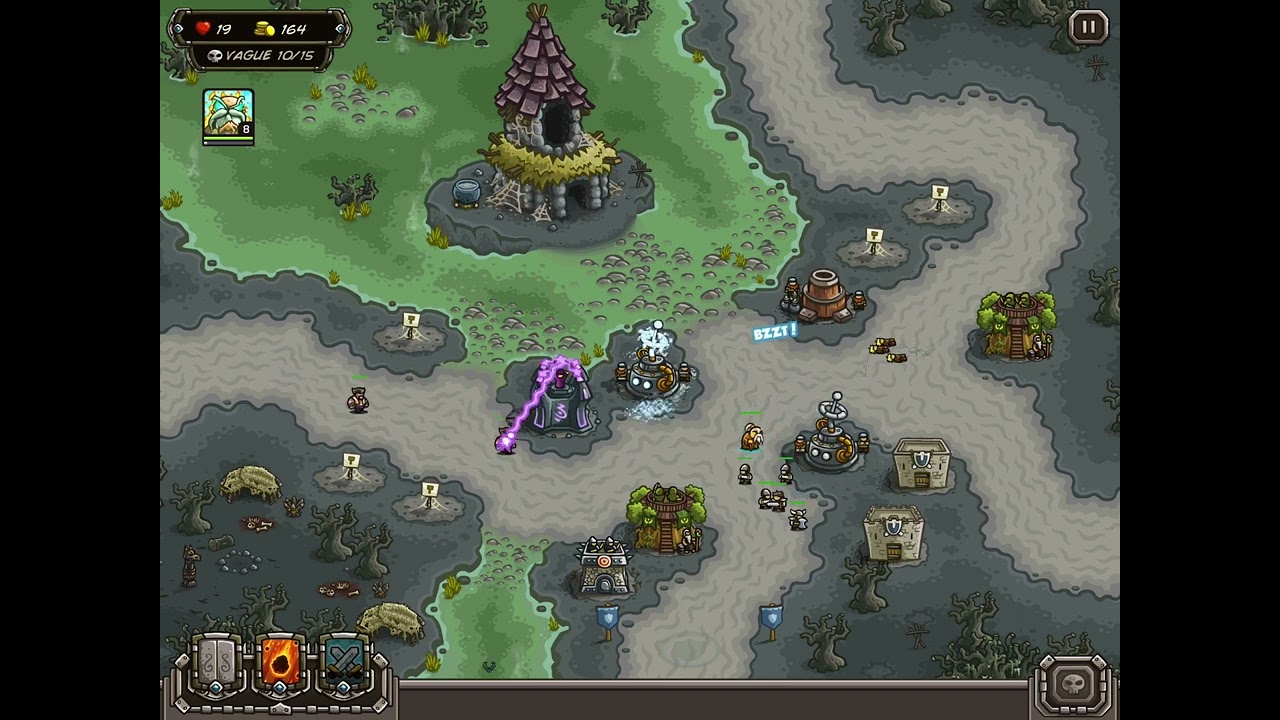 Kingdom Rush -  Campagne - Tourbière de Croc-Nocturne