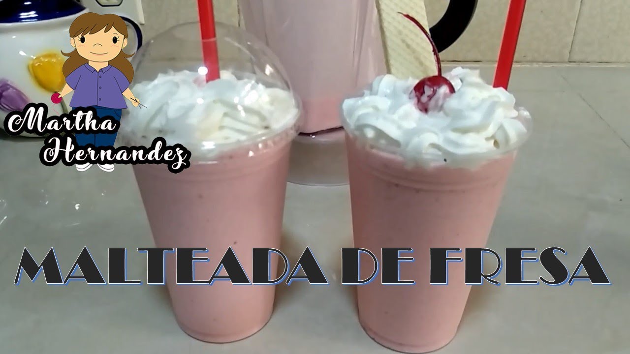 Deliciosa Malteada de Fresa