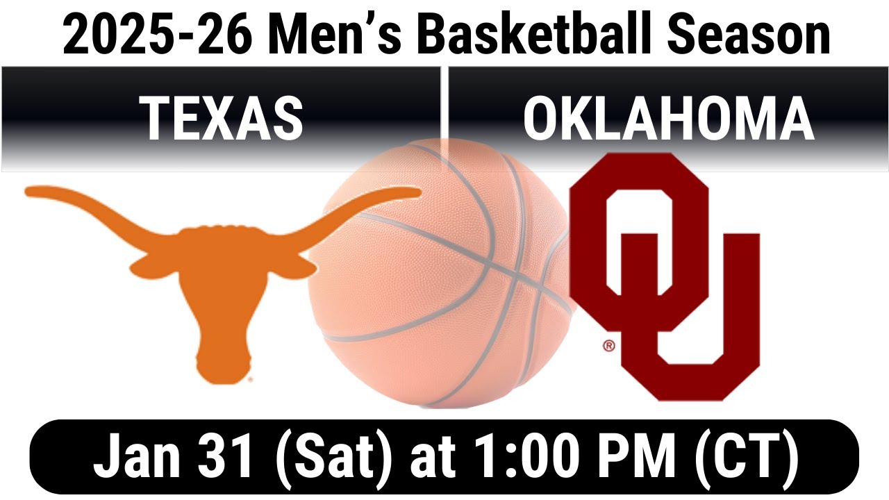2026 Jan 31 MBB Texas Longhorns vs Oklahoma OU Sooners FULL GAME Men's Basketball 20260131