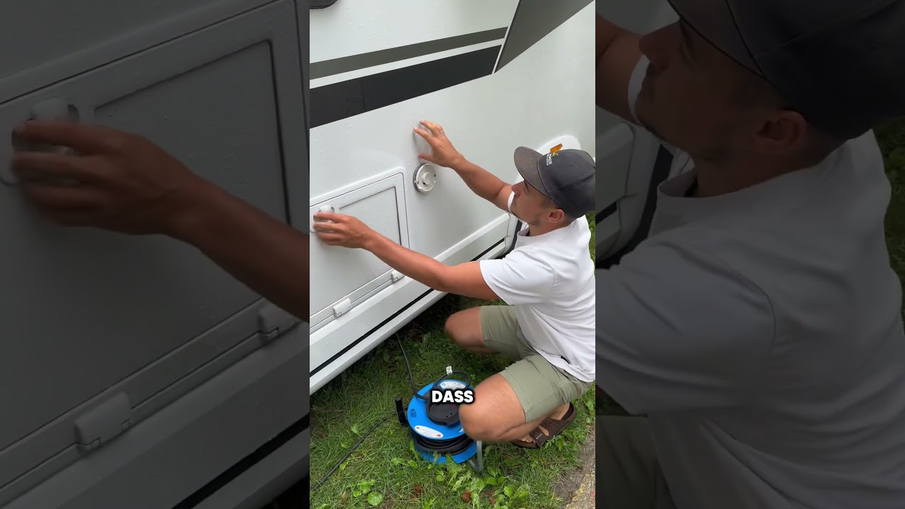 Electricity at a campsite #motorhome #travel #camping #campinglife