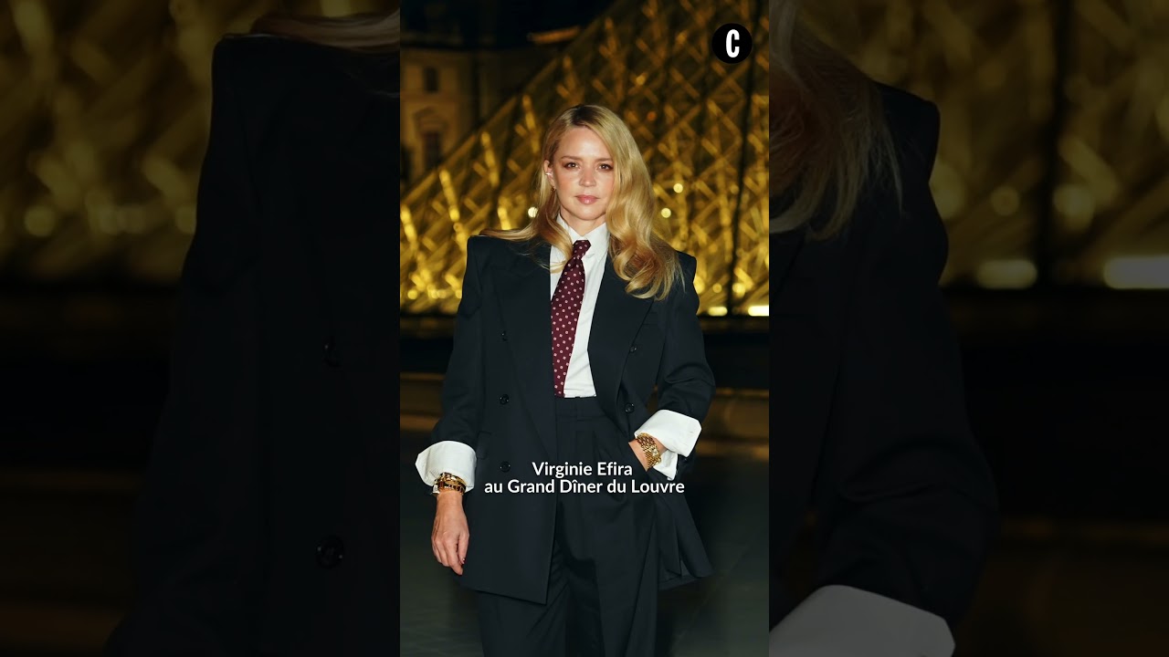 Virginie Efira au Grand D&icirc;ner du Louvre #louvremuseum #fashionweek #virginieefira