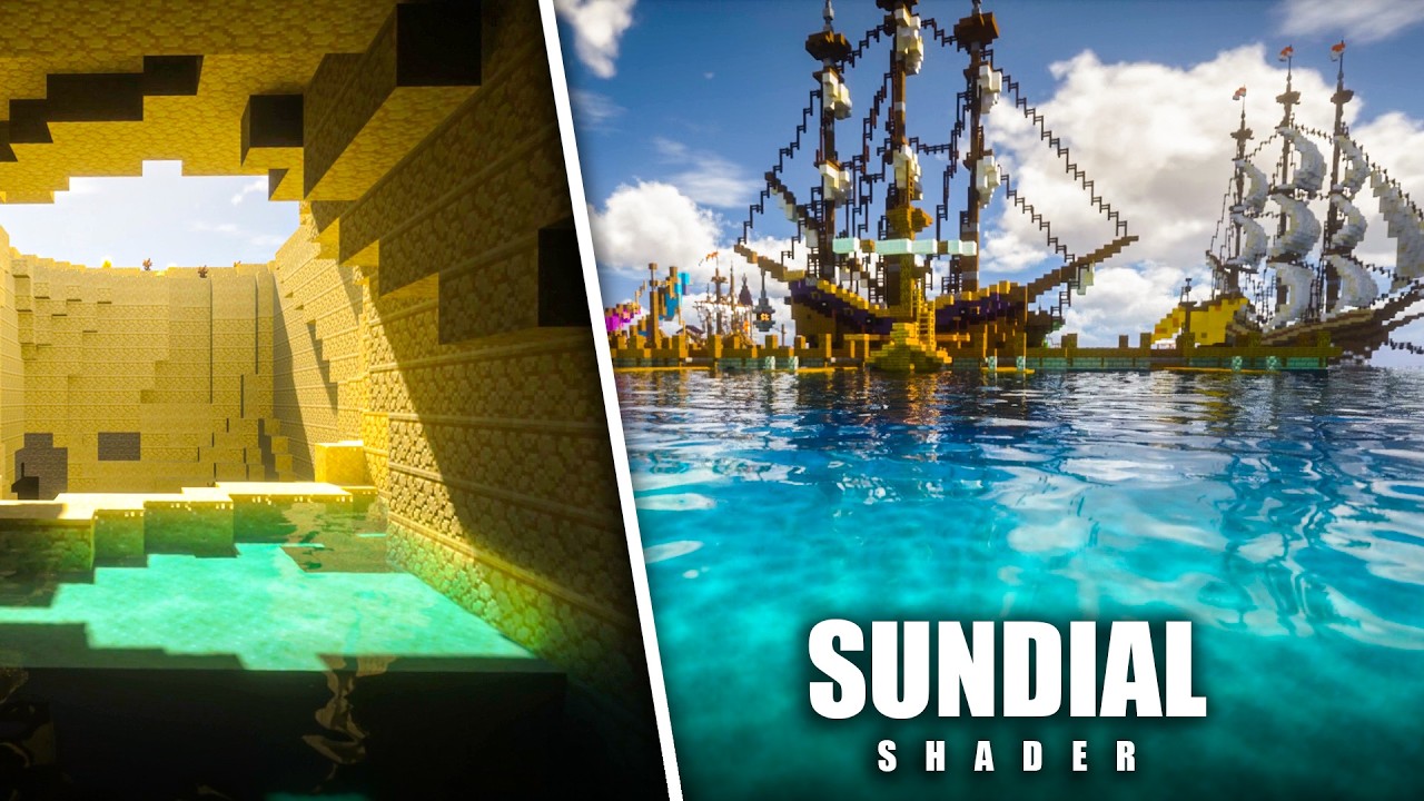 Minecraft Ray Tracing Sundial Shader Showcase | Ultra Realistic Lighting