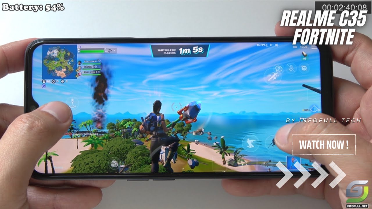 Realme C35 Fortnite Gameplay
