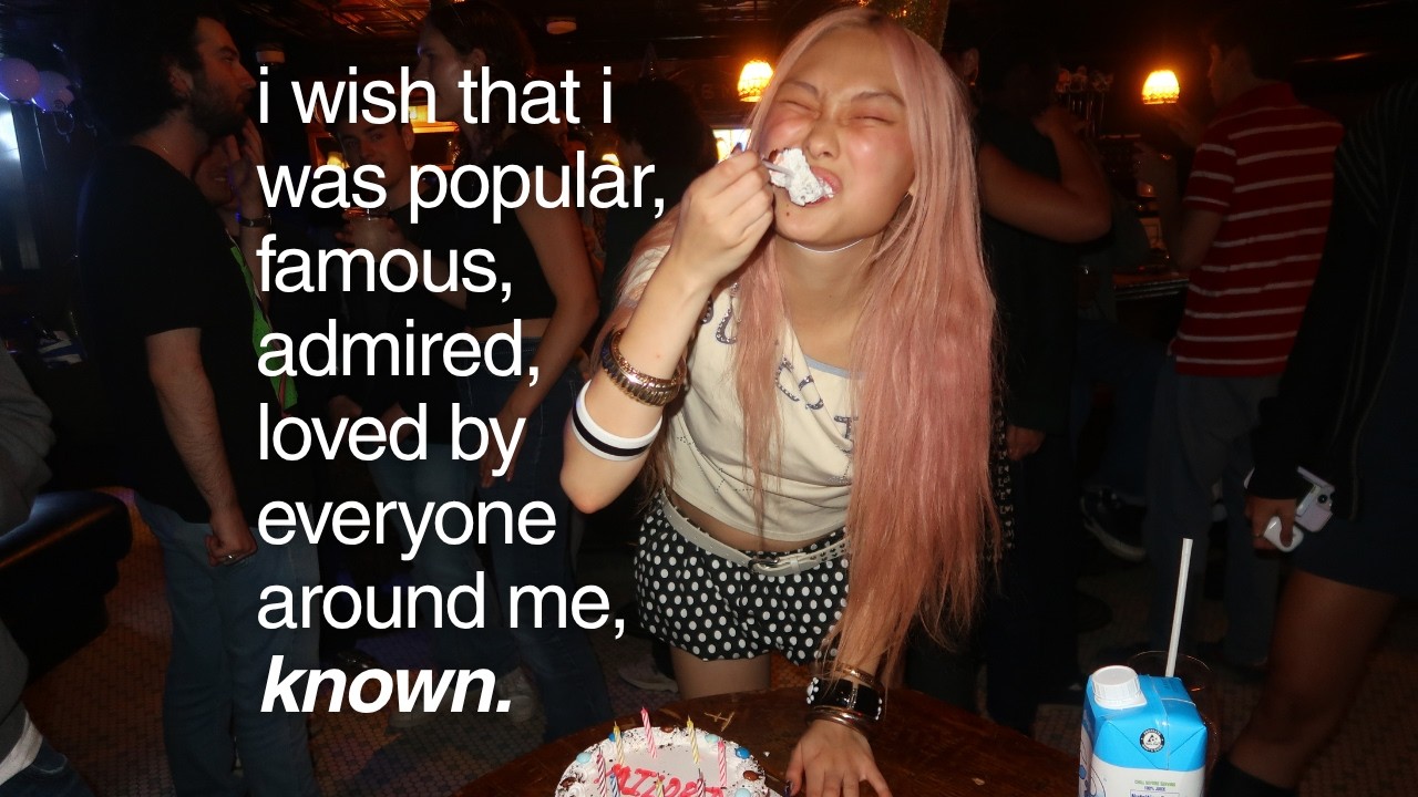 the thing nobody tells you about wanting to be known