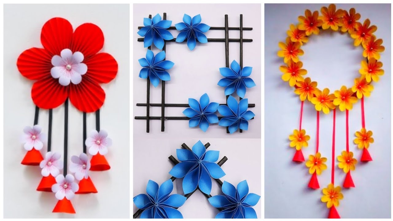 How To Make Paper Flower Craft | Beautiful Paper Flower Making Idea | DIY Paper Flower 