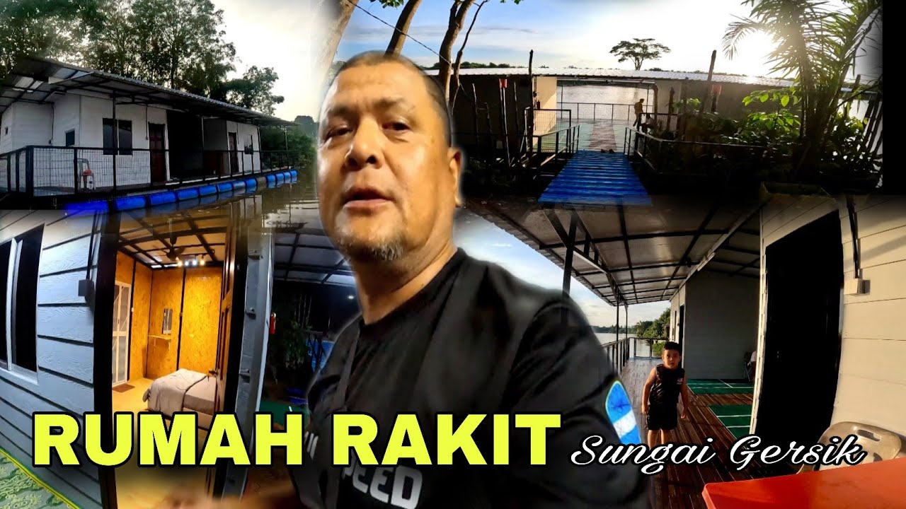 Antara rumah rakit yang selesa di Gersik, Sungai Muar‼️Kini telah dibuka untuk disewa‼️
