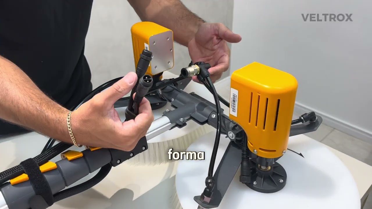 Como Montar a Veltrox M2 – Passo a Passo da Máquina de Limpeza de Placas Solares