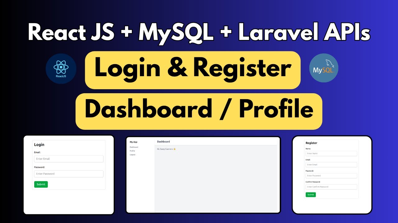 React JS Authentication with Laravel API Step by Step