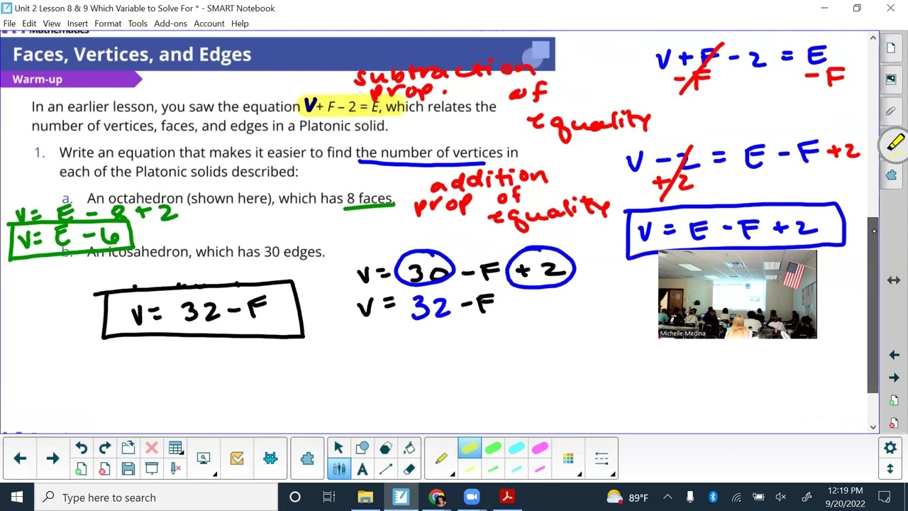 Unit 2 Lesson 9: Which Variable to Solve For? (Part 2)