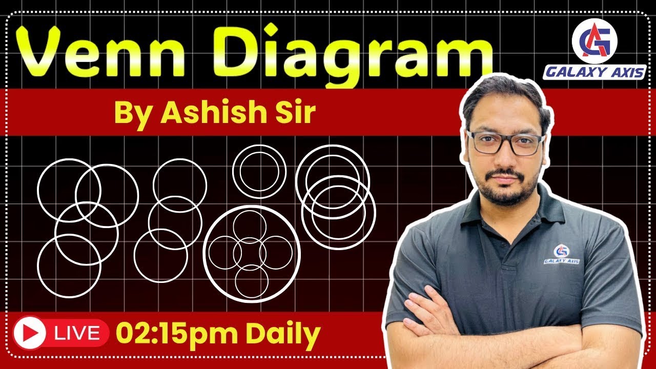 🔴 Venn Diagram | Reasoning Class | By Ashish Sir | Live at 02:15 PM Daily | Galaxy Axis #reasoning