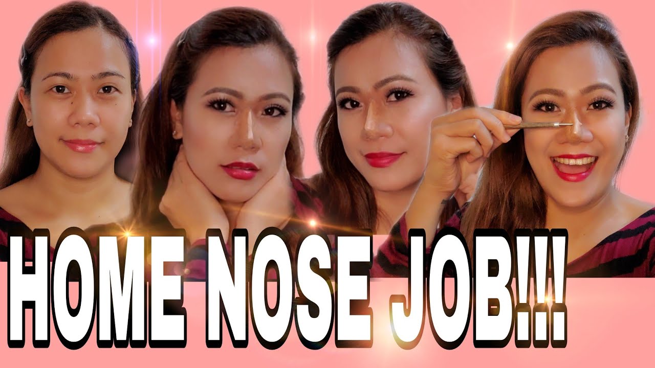 HOME NOSE JOB//TRYING ASIAN FAKE NOSE JOB/Juvy Dizo Channel