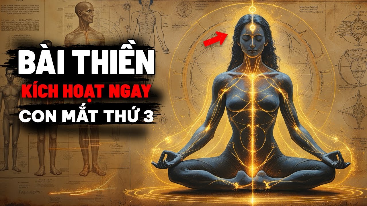 BÀI THIỀN Mạnh Mẽ Giúp Con Mắt Thứ Ba Hoạt Động Ngay Lập Tức | Triết Nhân Tâm