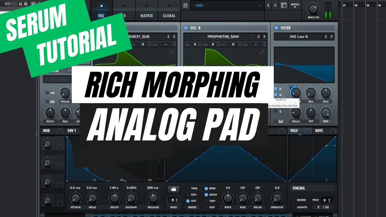 How to make a rich, morphing analog pad in Serum