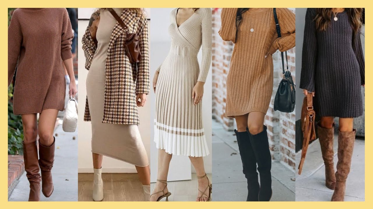 Moda mujer otoño invierno 2024/2025 VESTIDOS de PUNTO una TENDENCIA de MODA para este OTOÑO INVIERNO