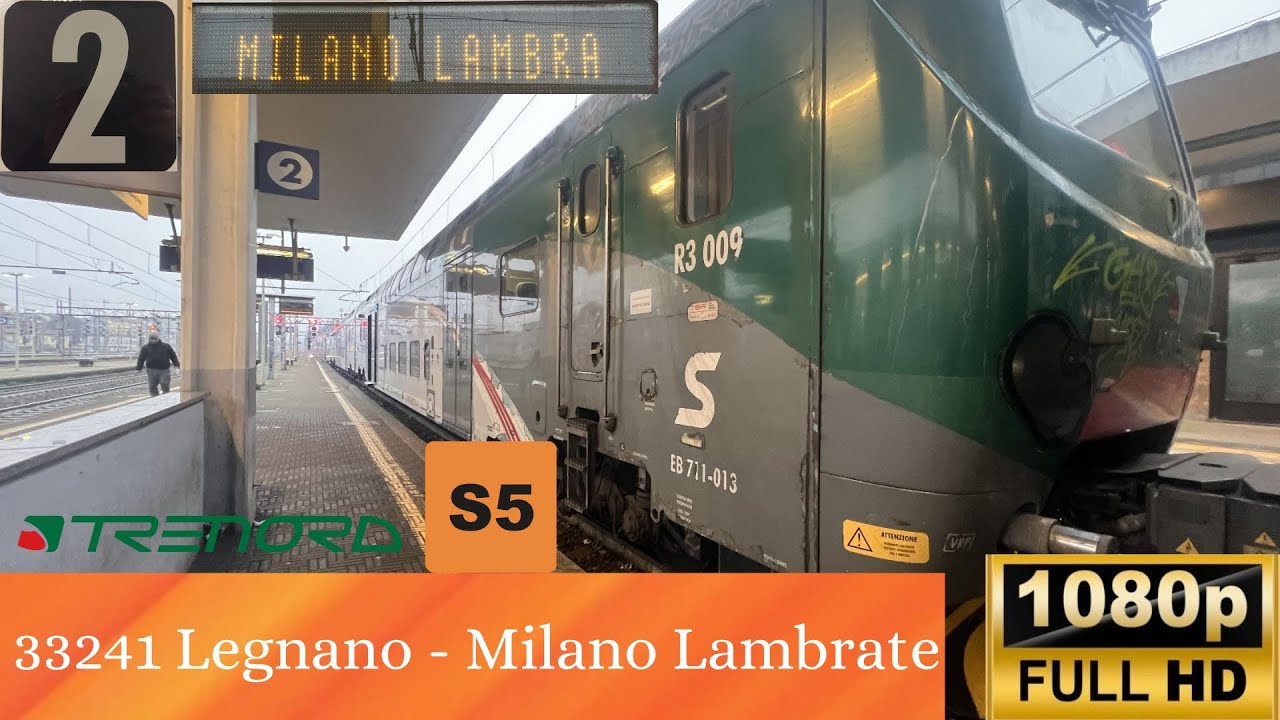 🚉🔊 ANNUNCI a LEGNANO. TSR R5 024 + R3 009 sul 33241 sulla 🟠 S5 fino a MILANO LAMBRATE