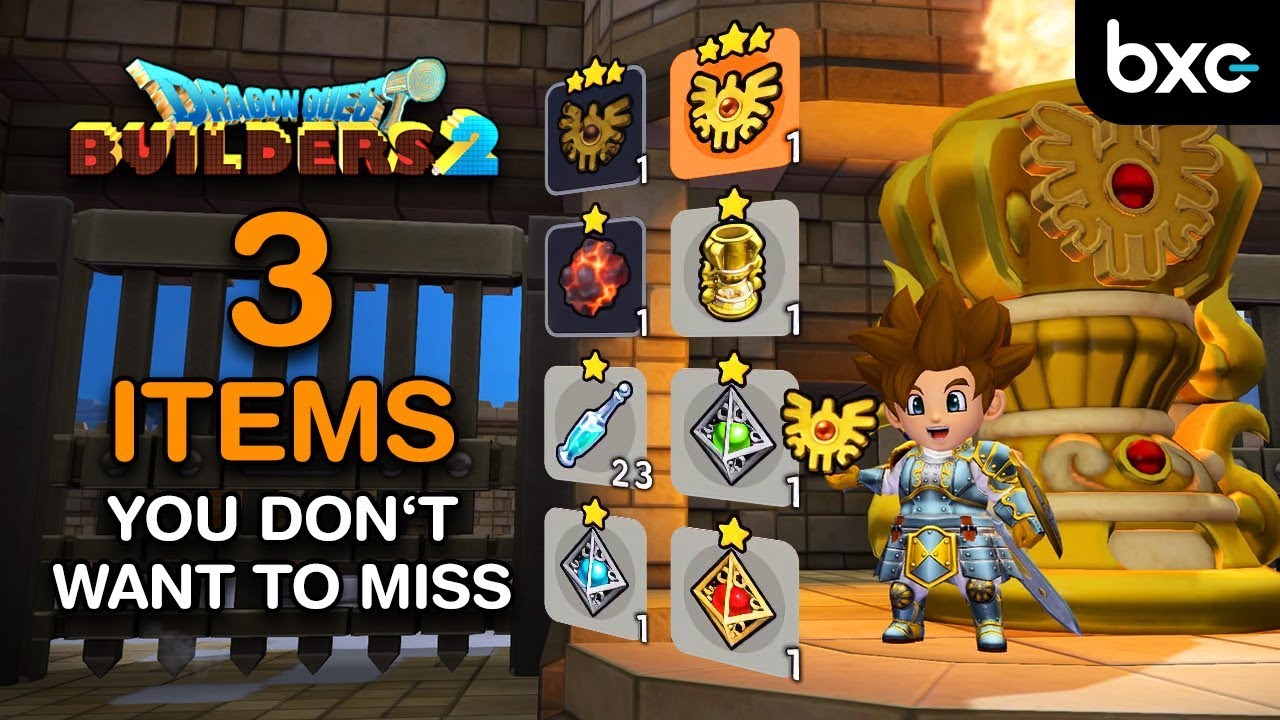 ALL 3 missable Items on Moonbrooke | Dragon Quest Builders 2