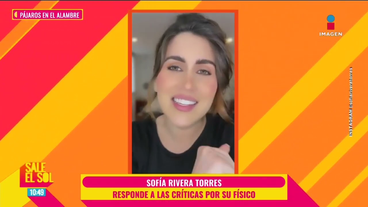 VIDEO: Sofía Rivera Torres RESPONDE a las CRÍTICAS que recibe por su FÍSICO luego ser mamá