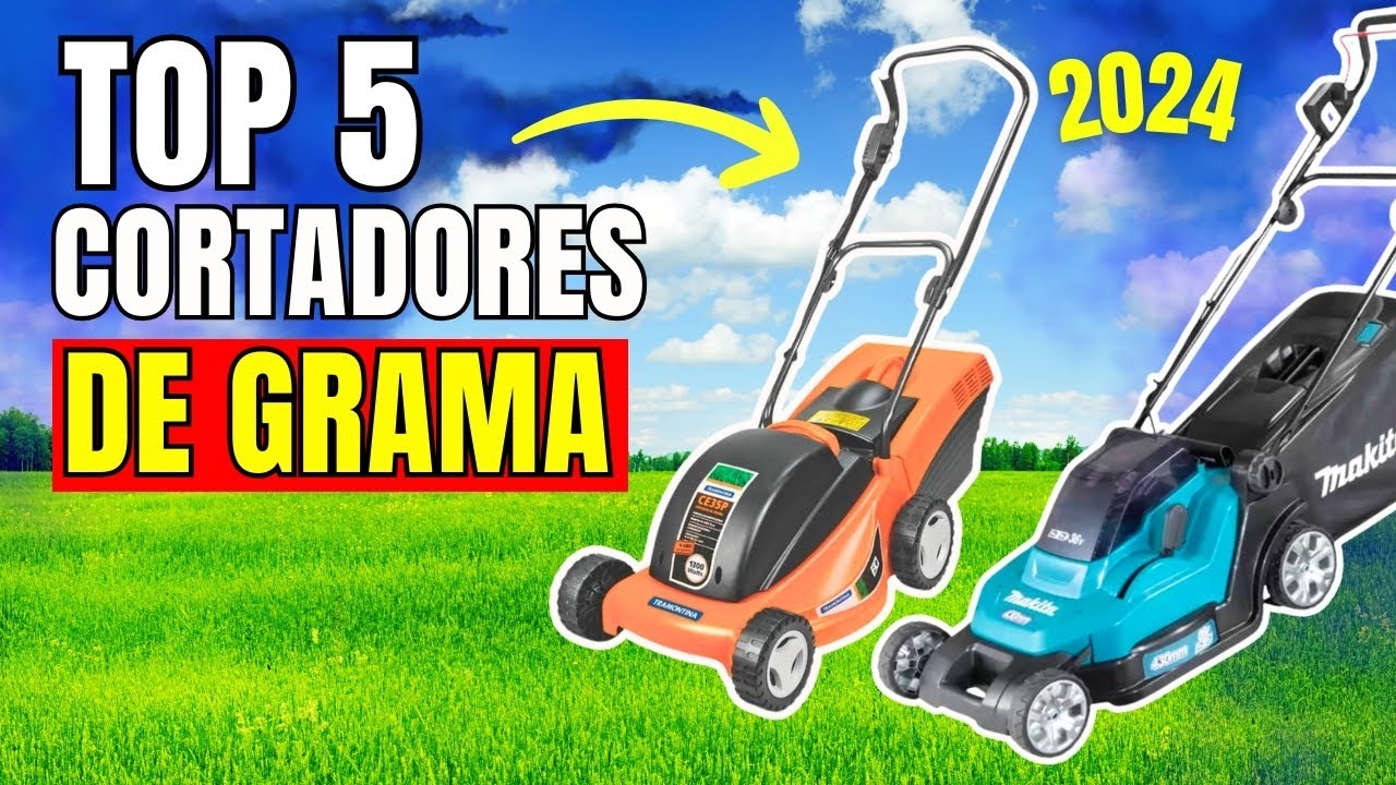 Os Melhores CORTADORES DE GRAMA Elétrico Custo-Benefício de 2024 ➜Top 5 cortador de grama ✅