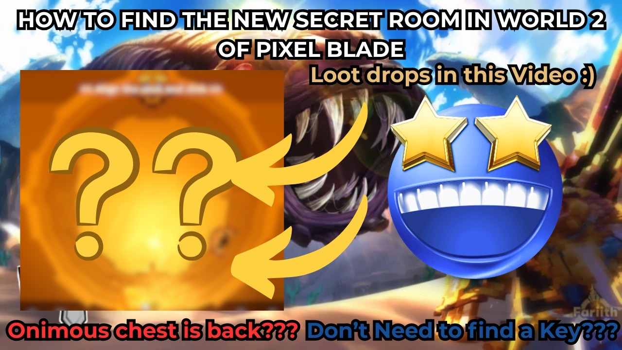 HOW TO FIND THE NEW SECRET ROOM IN THE NEW WORLD 2 REVAMP IN PIXEL BLADE!!!