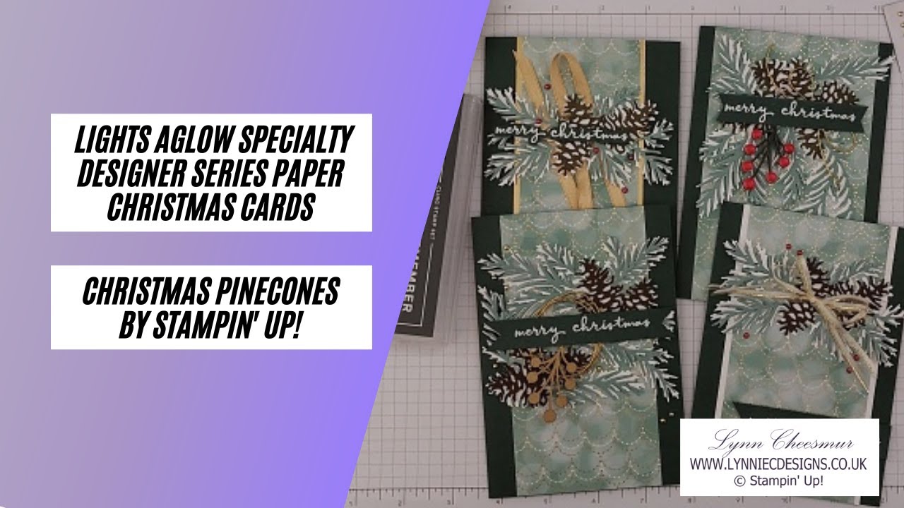 Learn how to use Lights Aglow dsp by Stampin' Up! to make gorgeous Christmas Cards