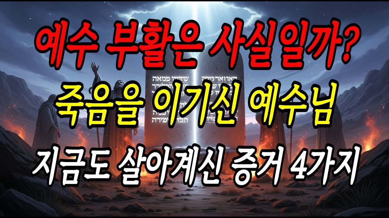 예수 부활은 사실일까  죽음을 이기신 예수님   지금도 살아계신 증거 4가지