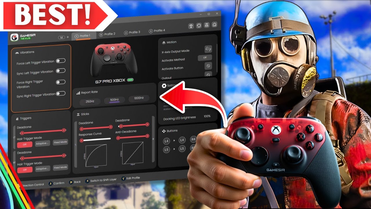 Лучшие настройки контроллера GameSir G7 Pro для ARC Raiders!