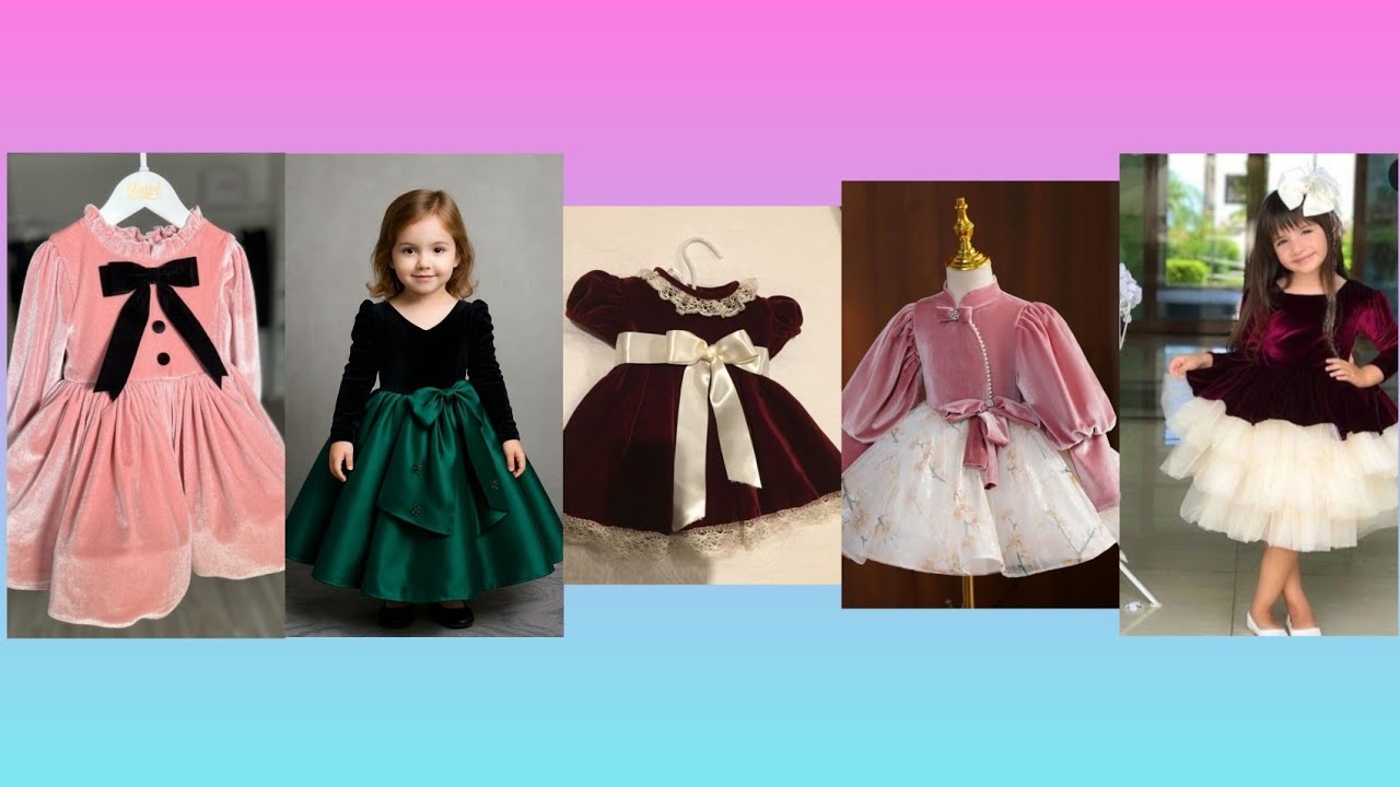 Winter Baby Girls Velvet Frocks | Long & Short Designs | Ready-Made & Home-Made Collection
