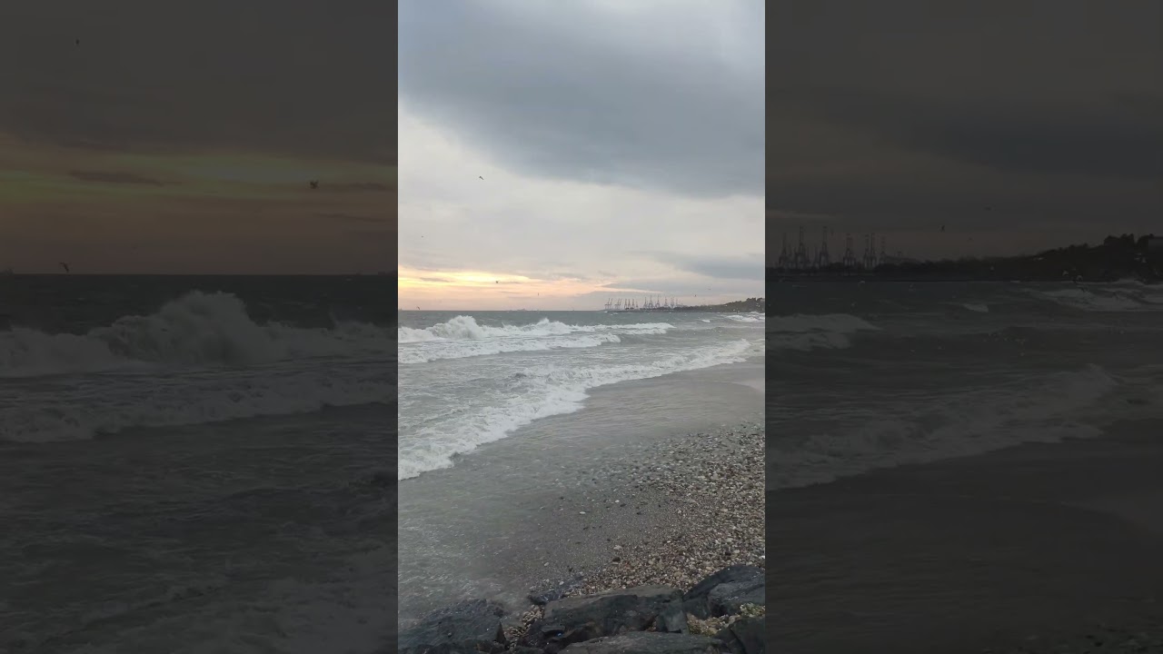 Storm Is Calm Down In Marmara Sea İstanbul Turkey