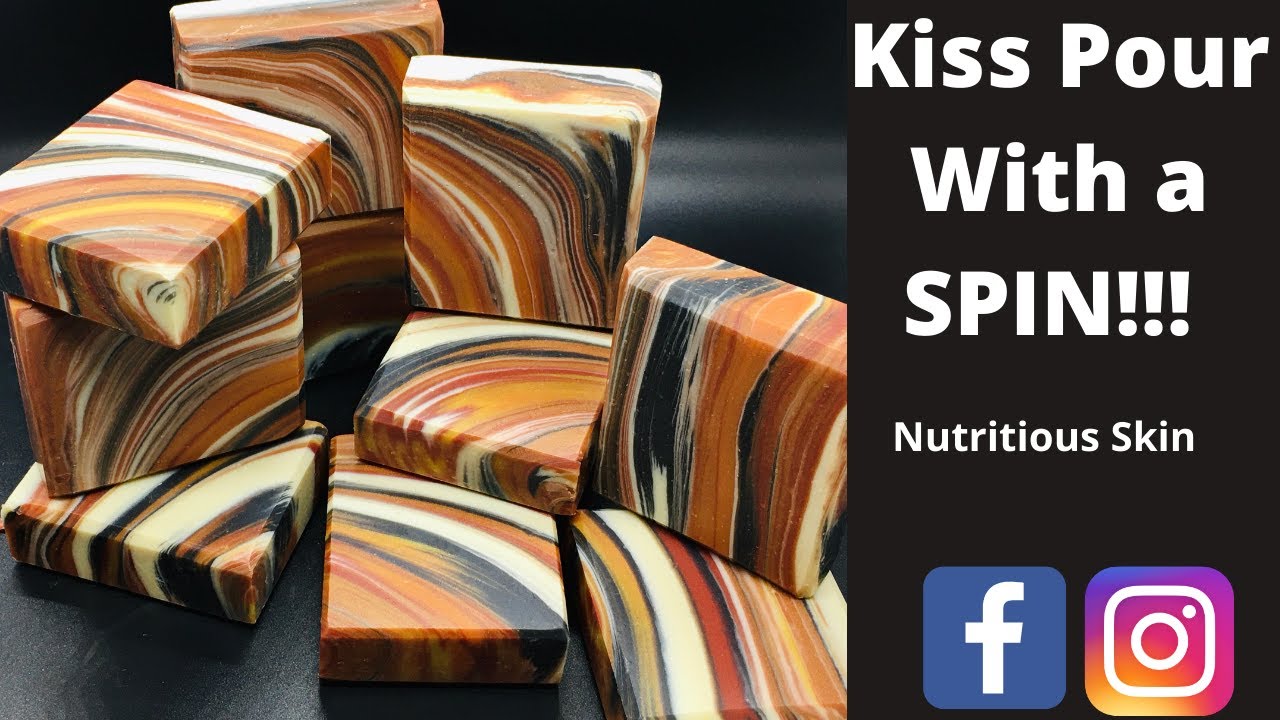Kiss Pour #3 with a SPIN! February 2021 Soap Challenge Club