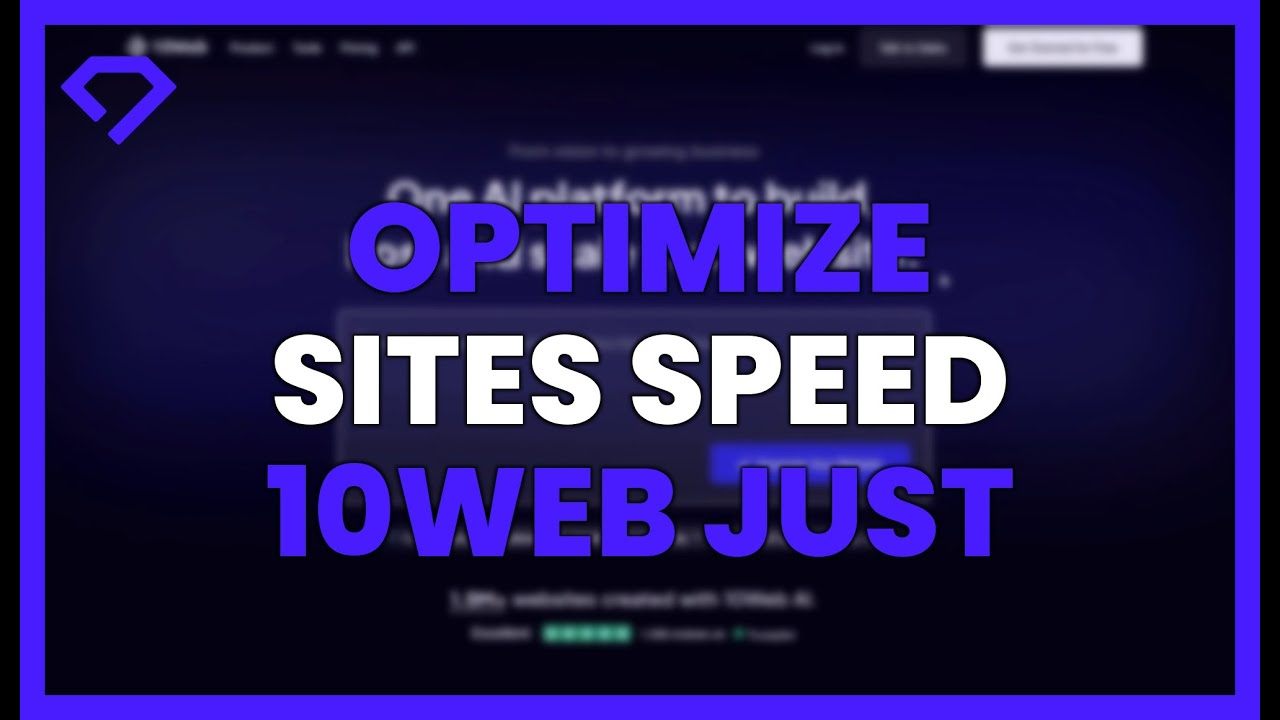 OPTIMIZE your SITE'S SPEED with 10WEB in JUST MINUTES