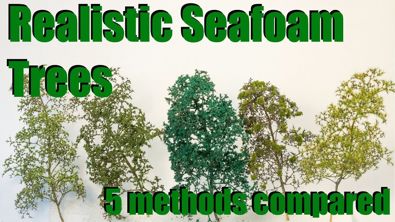 5 ways to make realistic seafoam trees for scale models