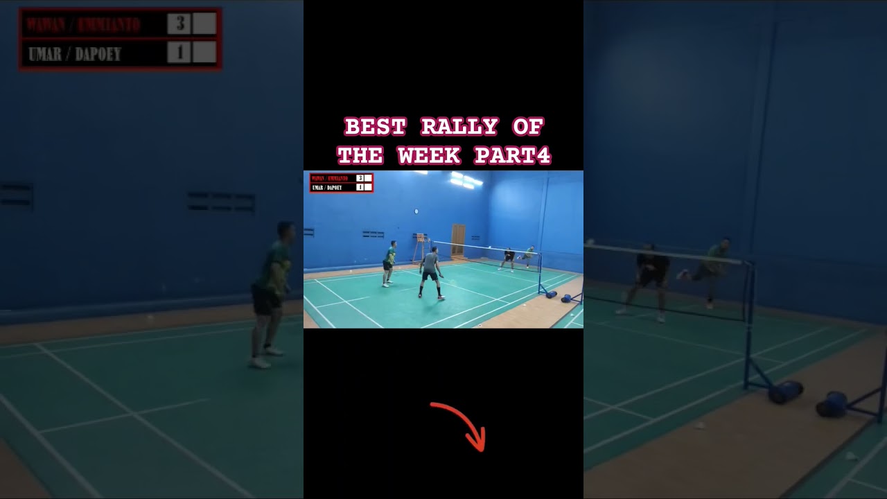 BEST RALLY OF THE WEEK PART4#badminton #badmintonmania #bwf #sports #funbadminton #best