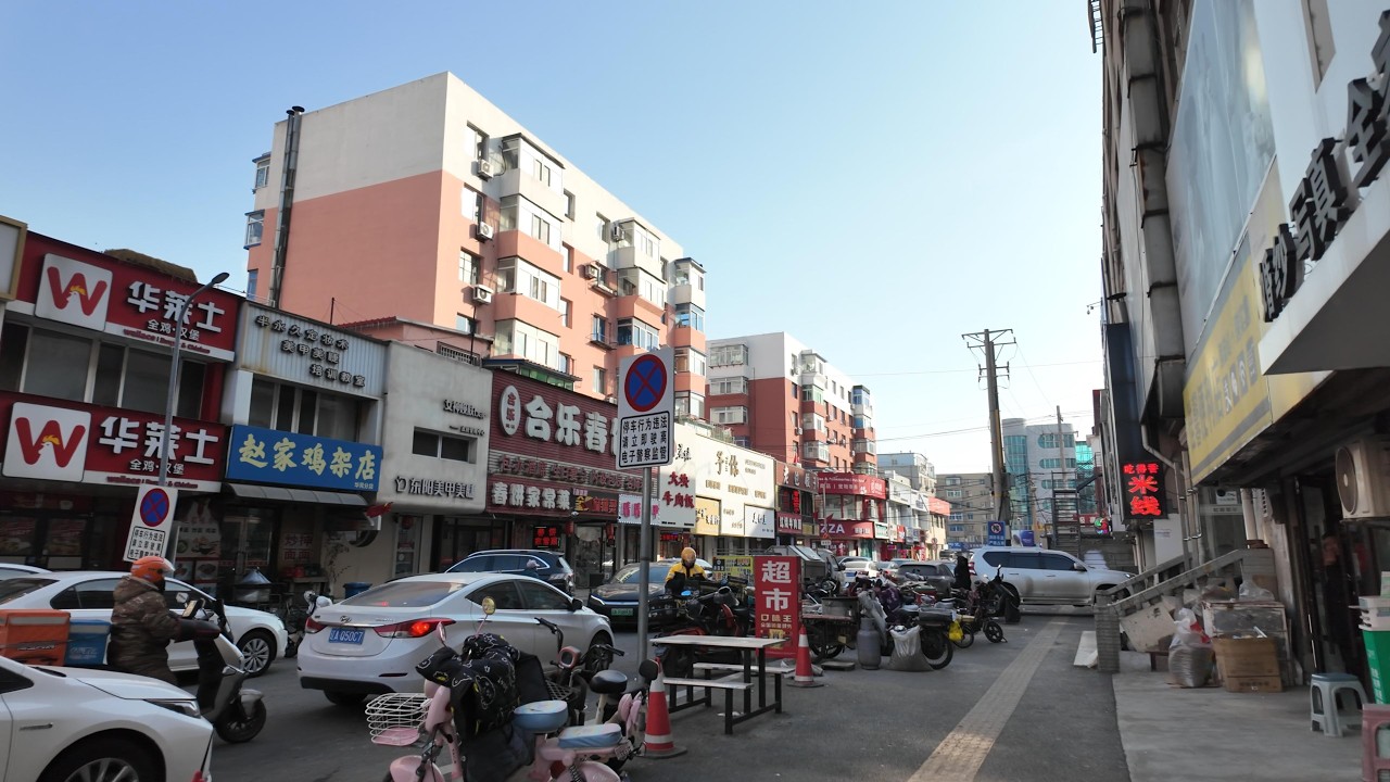 Shenyang China Street Walk 🇨🇳 | Повседневная жизнь на улице Qingsong Road, район Суцзятунь
