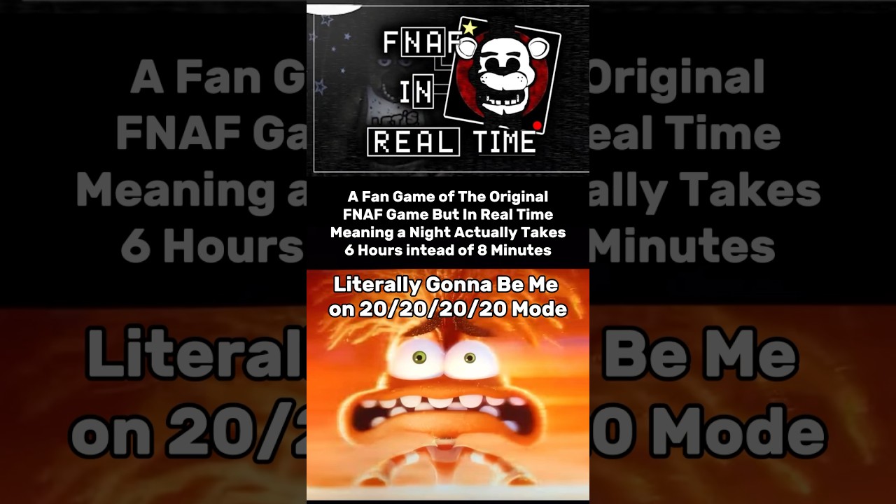 FNAF Real Time Game That Takes 6 Hours&hellip; #theawsomavenger #tiktok #foryou #memes #fnaf