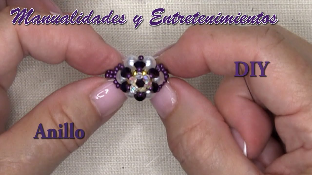 DIY - Anillo - Perlas Tupis y Chafas