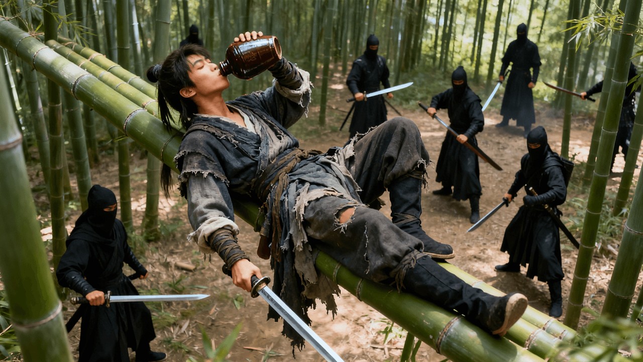 功夫小子劍法高超，一人擊敗數位功夫高手！ #功夫 #kungfu