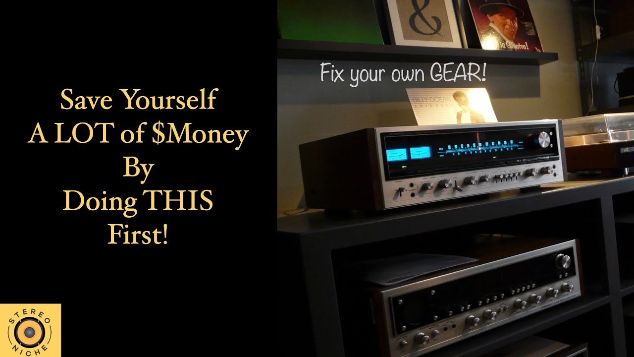 Fixing Sound Issues In Your Vintage Audio Gear is Often an EASY FIX! Deoxit and a good cleaning!