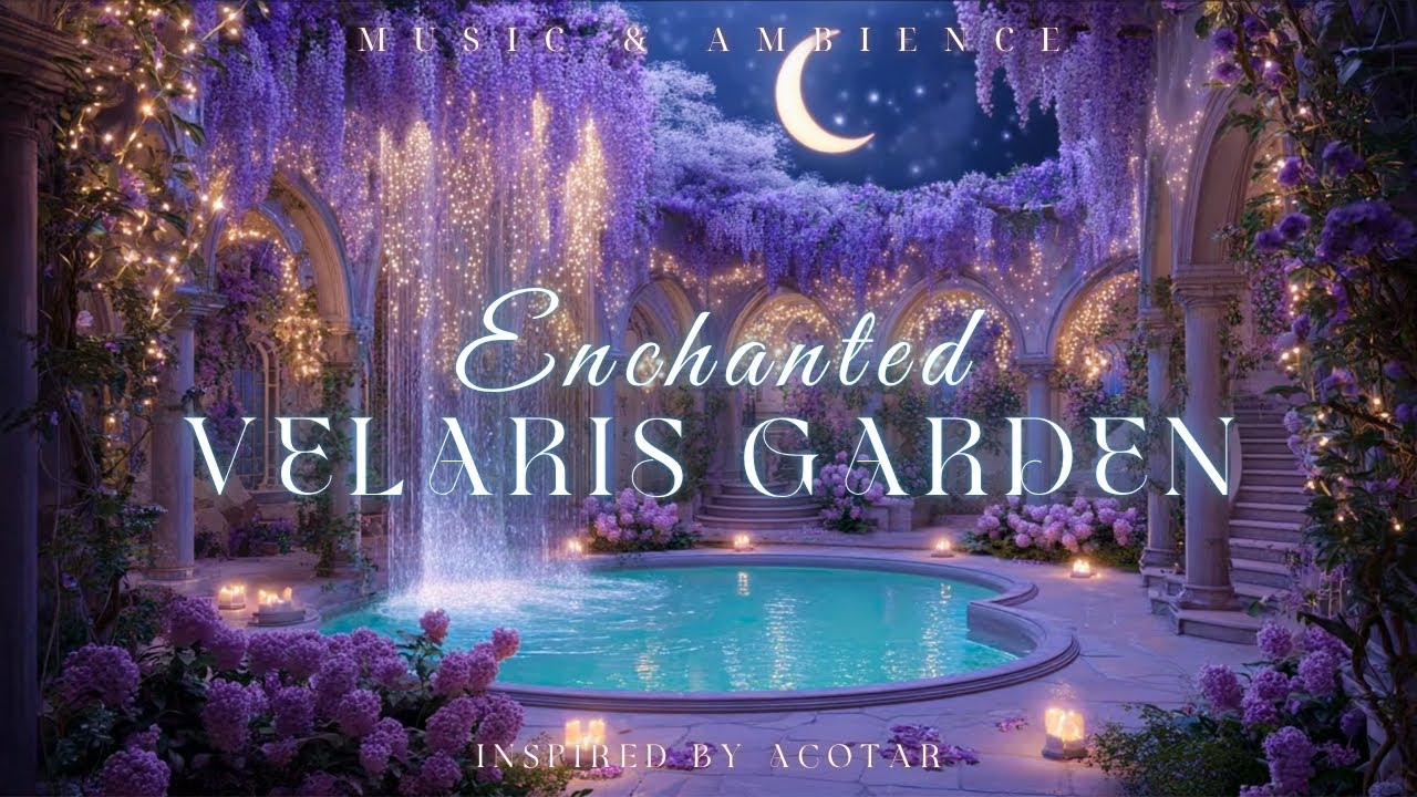Velaris Garden – Enchanted ACOTAR Ambience | Calm Music for Starlit Dreams & Gentle Mystical Peace