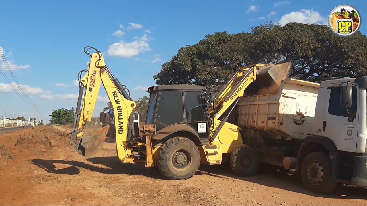 GD655 Komat'su e Retroescavadeira B110B NH, Limpeza de Rua/Motoniveladora/Patrol/Patrola/Road Grader