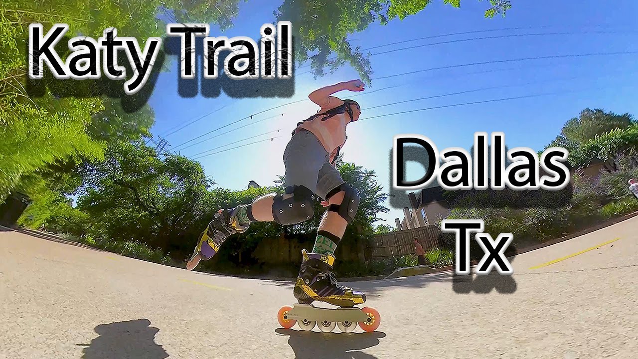Inline Skating Down Katy Trail in Dallas Tx
