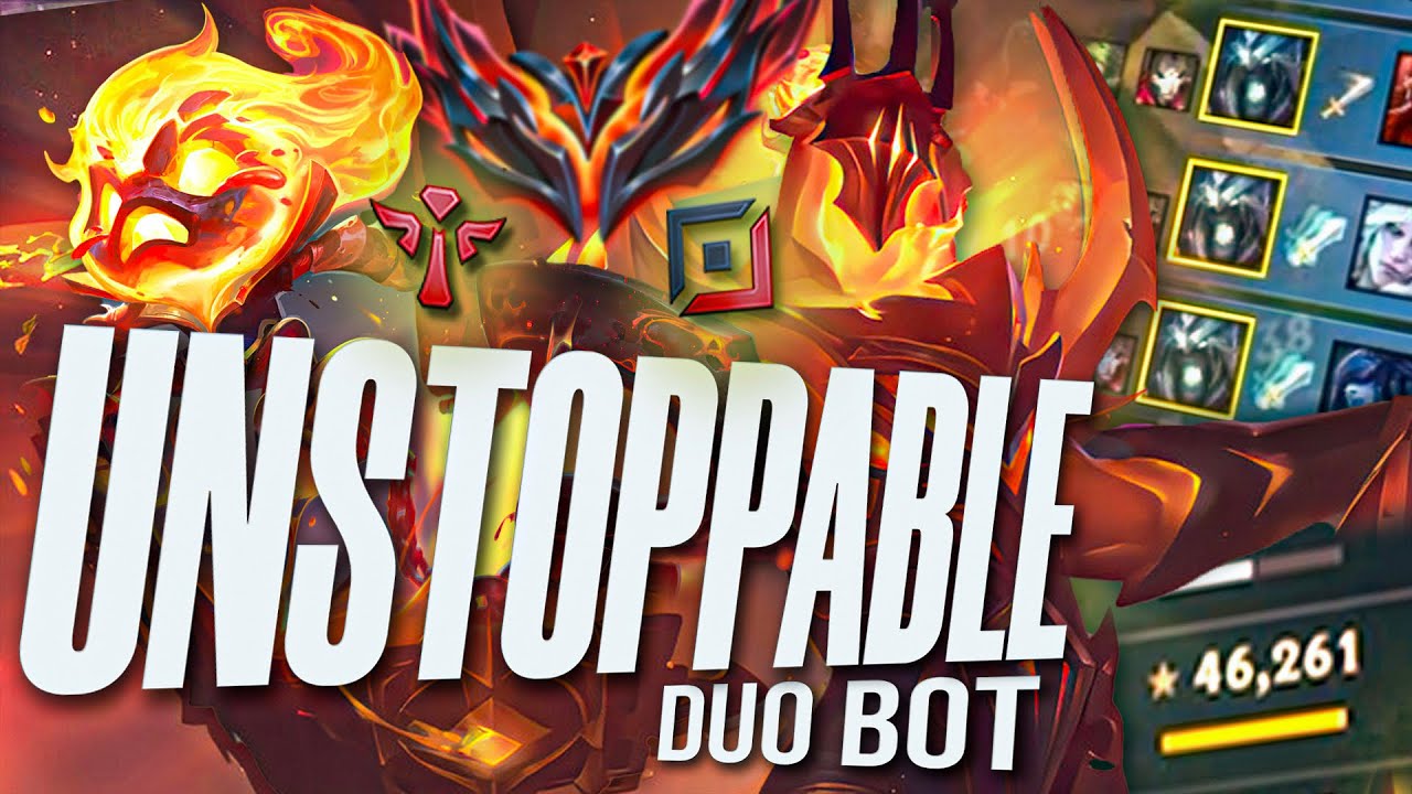 #1 DUO BOT LANE SYNERGY SPEEDRUNNING THE LADDER *46K DAMAGE*